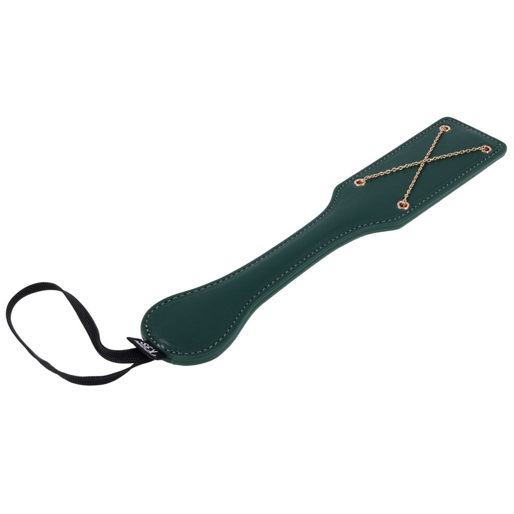 Sex & Mischief Indica Chain Impressions Paddle - /Gold Spanking Paddle