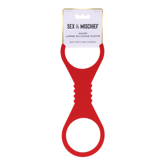 Sex & Mischief Amor Large Silicone Cuffs - Large Restraints