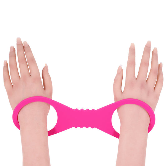 Sex & Mischief Large Hot Silicone Cuffs - Hot Large Restraints