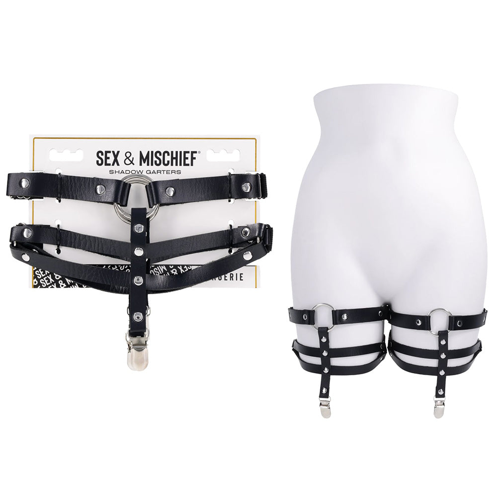 S&M Shadow Garters - Leg Garters