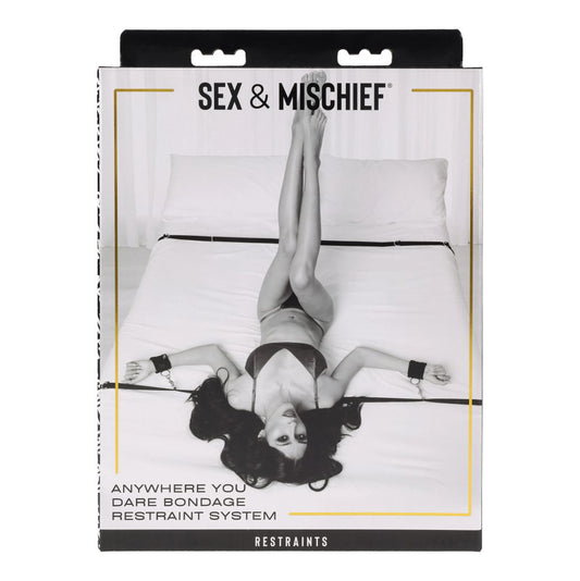S&M Anywhere You Dare Bondage Restraint System - Restraint Set