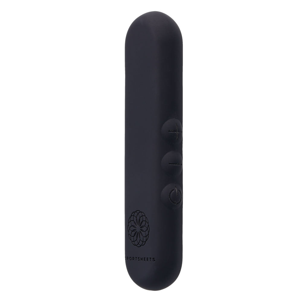Pivot Flat Bullet - 10.2 cm USB Rechargeable Bullet – Black