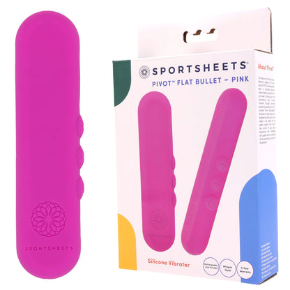 Pivot Flat Bullet - 10.2 cm USB Rechargeable Bullet – Pink