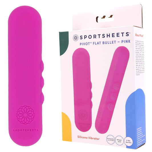 Pivot Flat Bullet - 10.2 cm USB Rechargeable Bullet – Pink