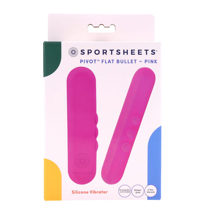Pivot Flat Bullet - 10.2 cm USB Rechargeable Bullet – Pink
