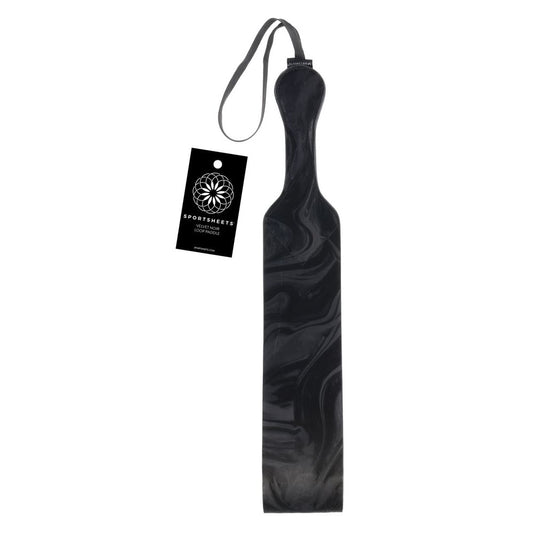 SPORTSHEETS Velvet Noir Loop Paddle - 42 cm Paddle