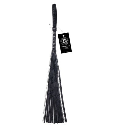 SPORTSHEETS Velvet Noir Chain Flogger - 43 cm Flogger Whip