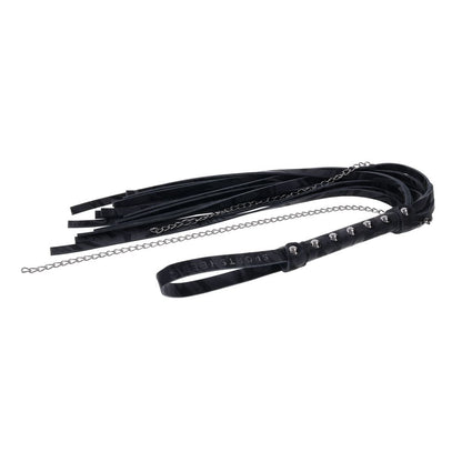 SPORTSHEETS Velvet Noir Chain Flogger - 43 cm Flogger Whip