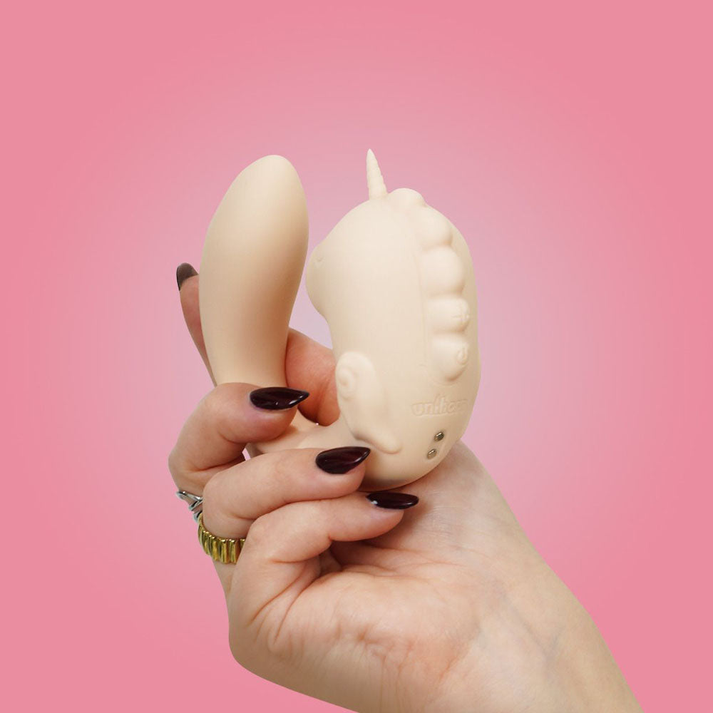 Unihorn - C Horse - Coral Throb - Coral USB Rechargeable Dual Unicorn Vibrator