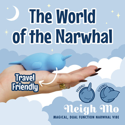 Unihorn of the Sea - Neigh Mo - The Narwhal - USB Rechargeable Dual Motor Stimulator
