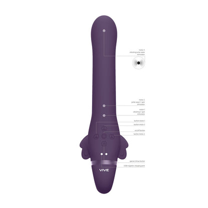 Vive SATU - 23 cm USB Rechargeable Strapless Strap-On