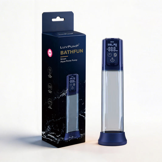 LuvPump Bathfun Smart Aqua Penis Pump - USB-C Rechargeable Waterproof Automatic Penis Pump