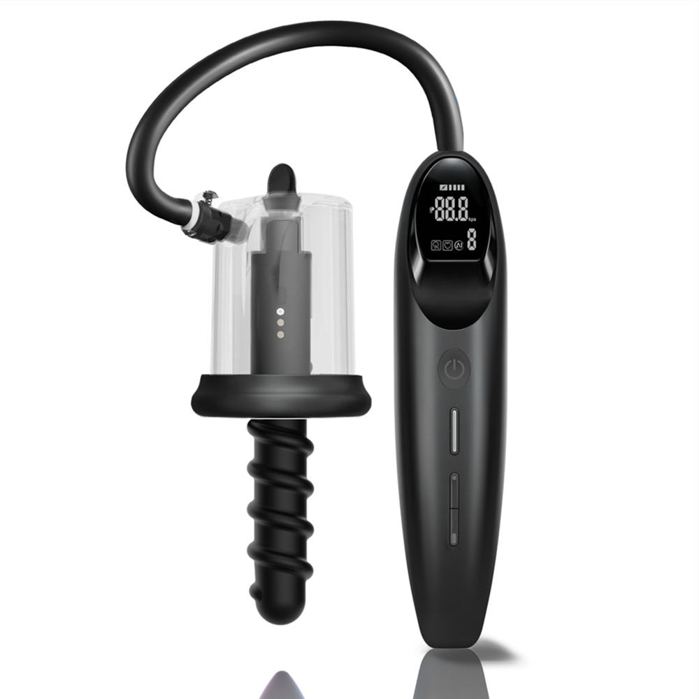 LuvPump RosCup Pro Smart Rosebud Pump - USB Rechargeable Anal Pump with Vibrating Probe
