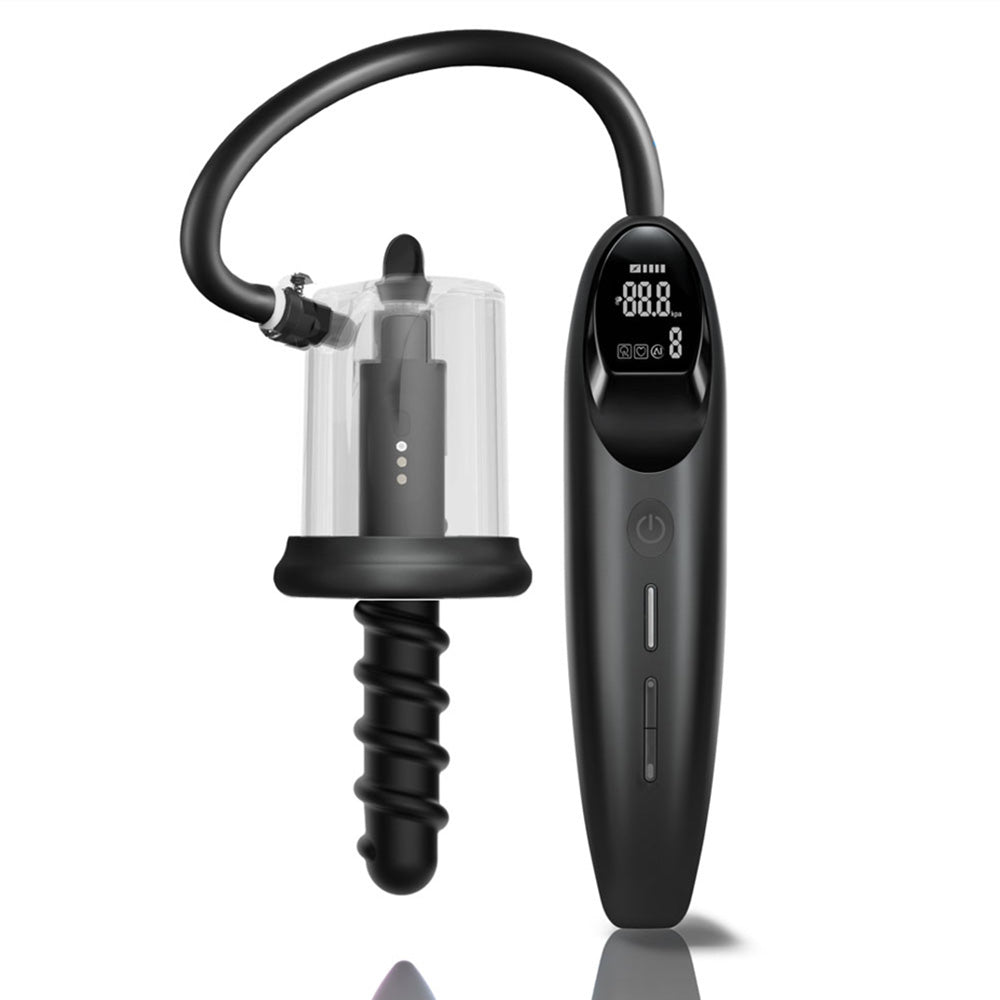 LuvPump RosCup Pro Smart Rosebud Pump - USB Rechargeable Anal Pump with Vibrating Probe