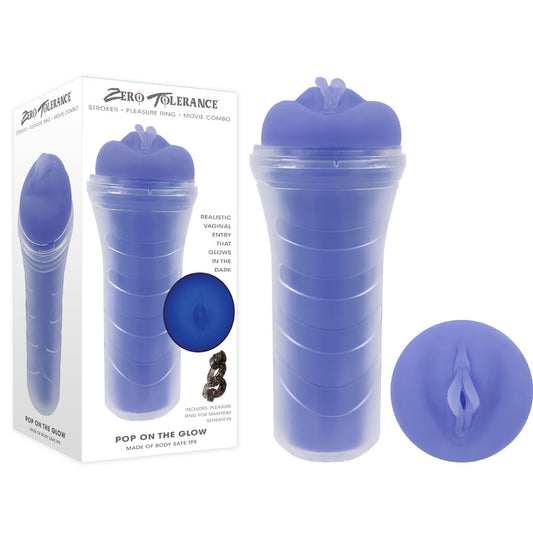 Zero Tolerance POP ON THE GLOW - Glow in Dark Vagina Stroker