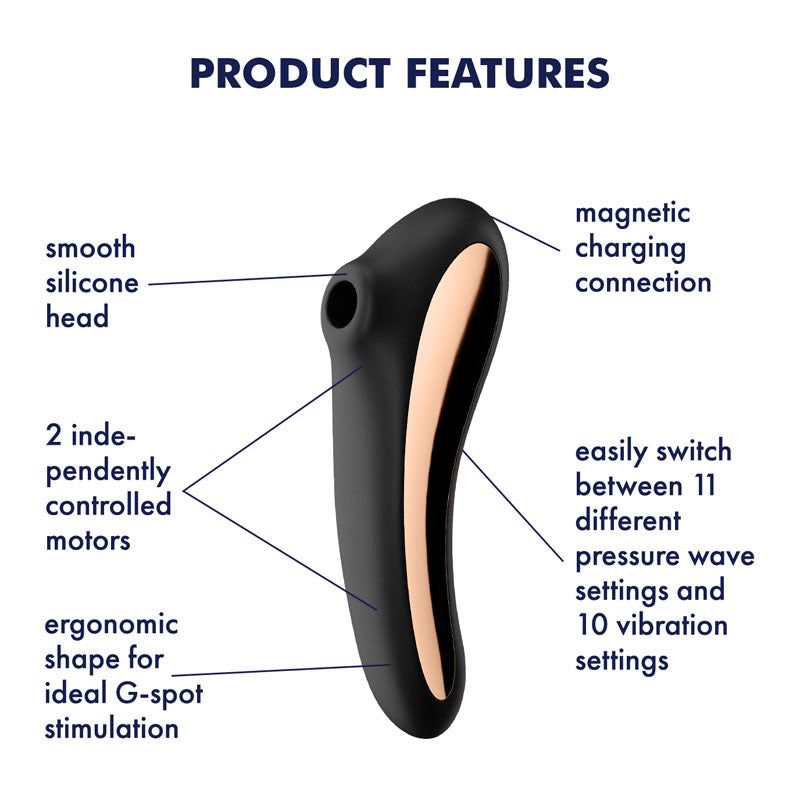 Satisfyer Dual Kiss – Black