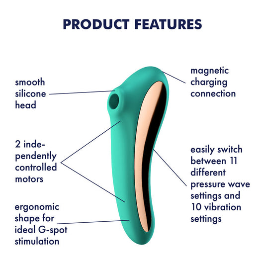 Satisfyer Dual Kiss – Turquoise