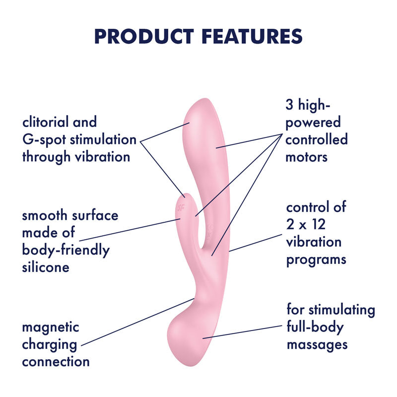 Satisfyer Triple Oh – Pink