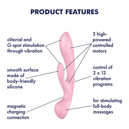 Satisfyer Triple Oh – Pink