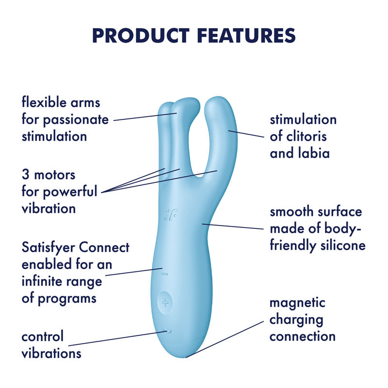 Satisfyer Threesome 4 – Blue