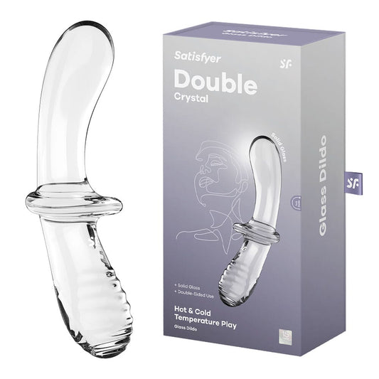 Satisfyer Double Crystal Glass Dildo – Clear