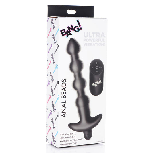 Bang! Vibrating Anal Beads – Black
