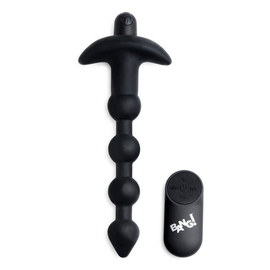 Bang! Vibrating Anal Beads – Black