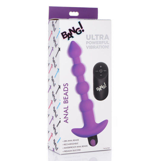 Bang! Vibrating Anal Beads – Purple