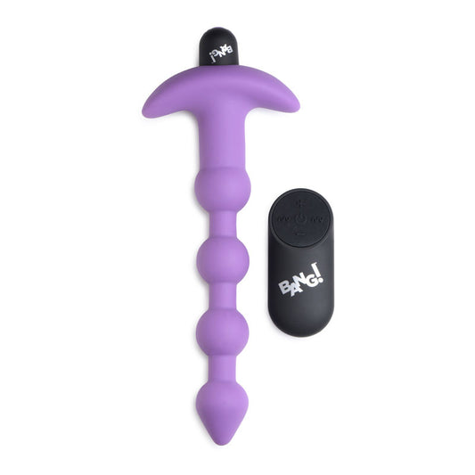 Bang! Vibrating Anal Beads – Purple