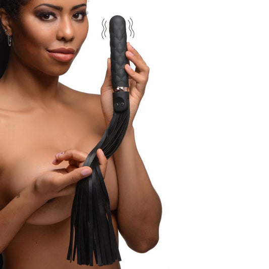 Master Series Vibra-Lasher 9X Vibrating Silicone Dildo
