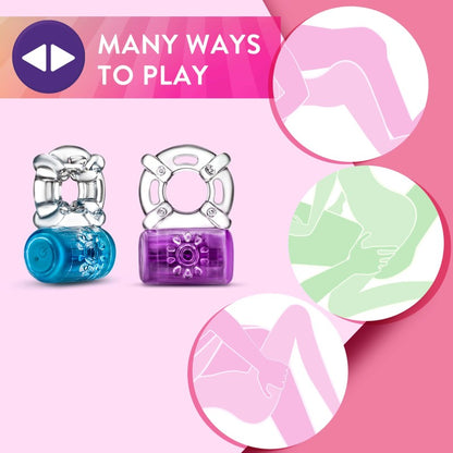 Play With Me Pleaser Rechargeable C-Ring – Purple