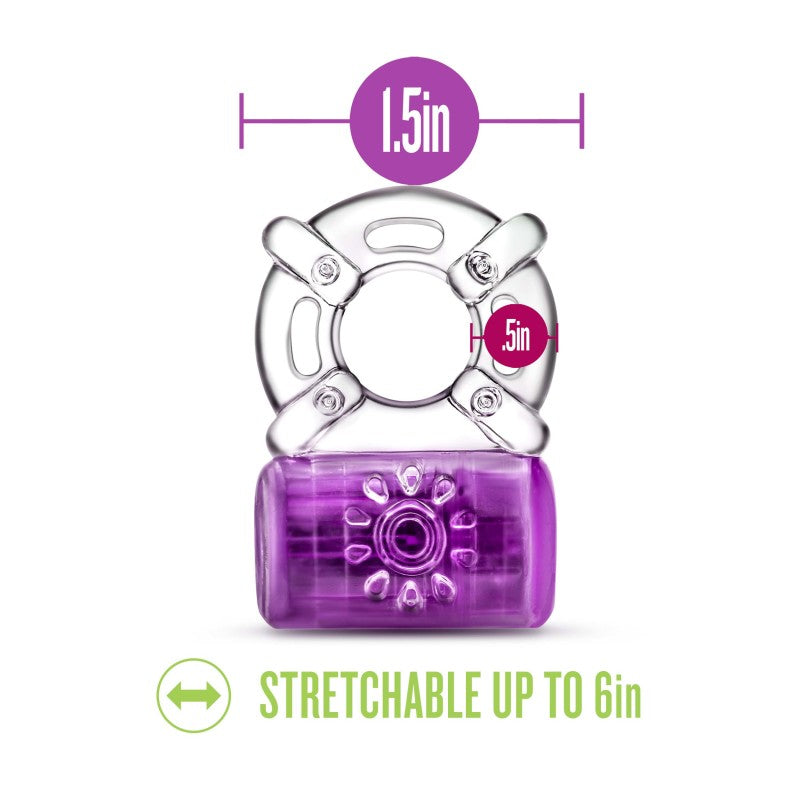 Play With Me Pleaser Rechargeable C-Ring – Purple