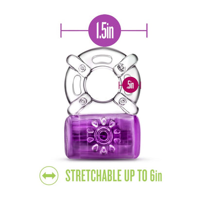 Play With Me Pleaser Rechargeable C-Ring – Purple