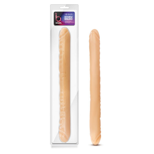 B Yours - 18'' Double Dildo – Flesh