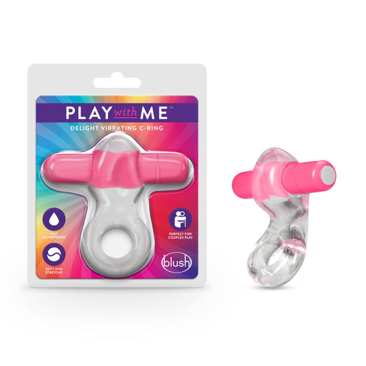 Play With Me Delight Vibrating C-Ring – Pink