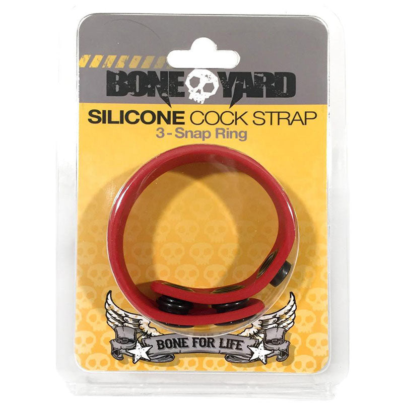 Boneyard Silicone Cock Strap – Red