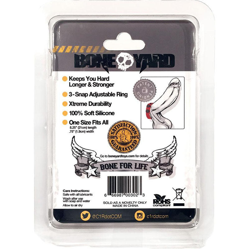 Boneyard Silicone Cock Strap – Red