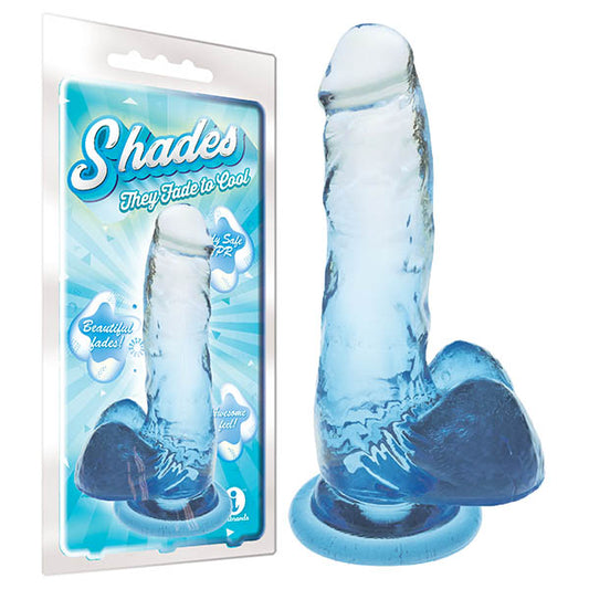 Shades 7'' Jelly TPR Dong – Blue
