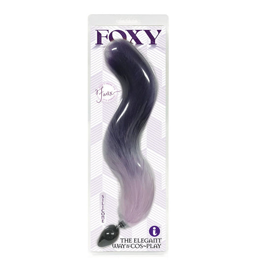Foxy Fox Tail Silicone Butt Plug – Purple