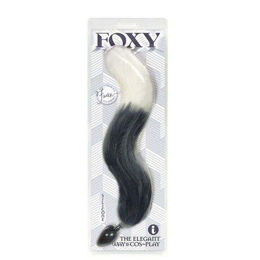 Foxy Fox Tail Silicone Butt Plug – Grey
