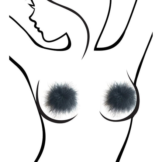 Sexy AF - Nipple Couture Marabou – Black