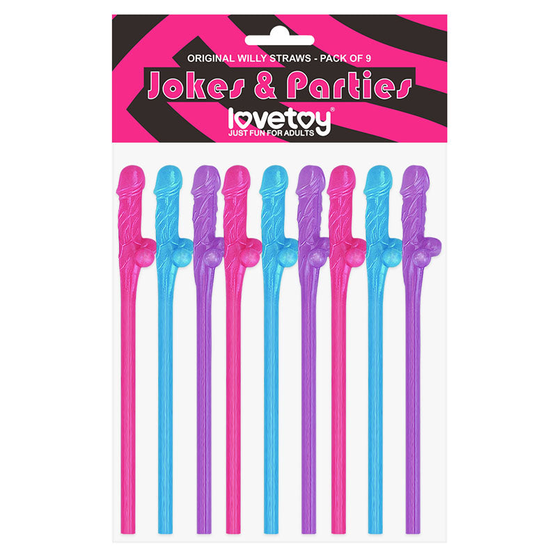 Jokes & Parties Original Willy Straws – Coloured