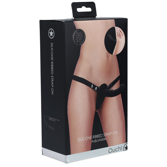 OUCH! Silicone Ribbed Strap-On