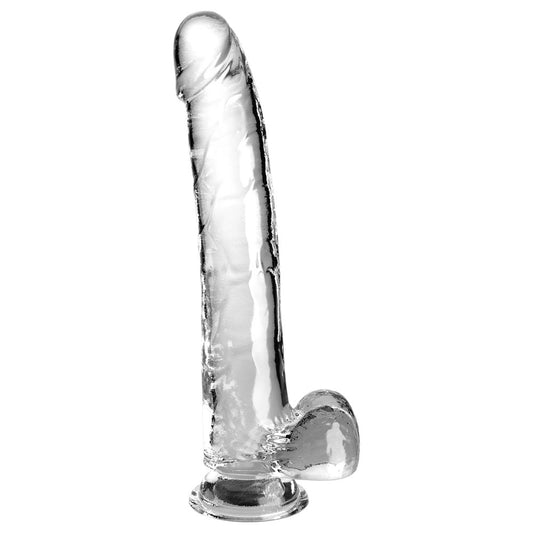 King Cock 11'' Cock with Balls – Clear