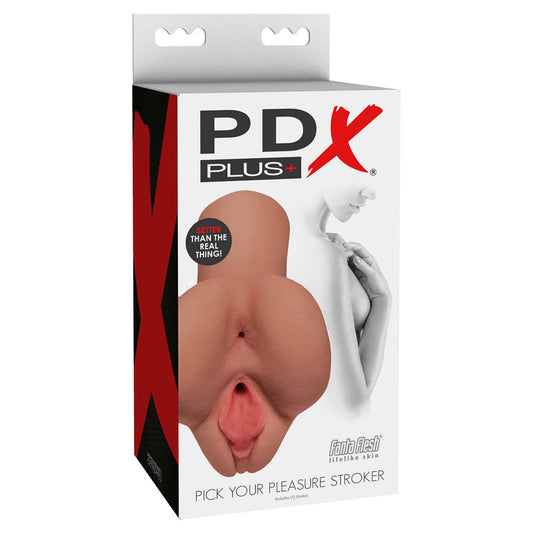 PDX PLUS Pick Your Pleasure Stroker – Tan