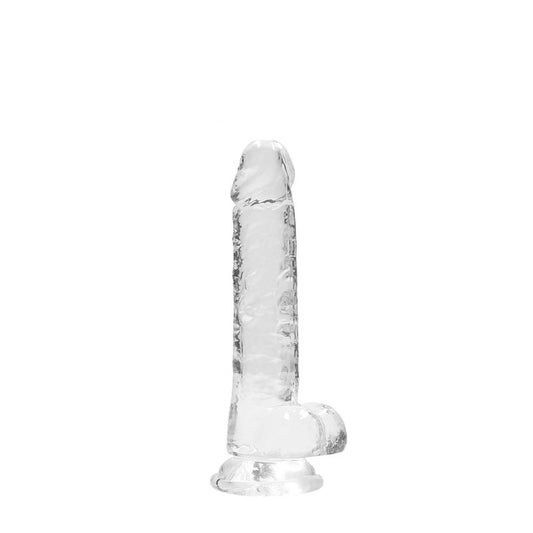 RealRock 7'' Realistic Dildo With Balls – Clear