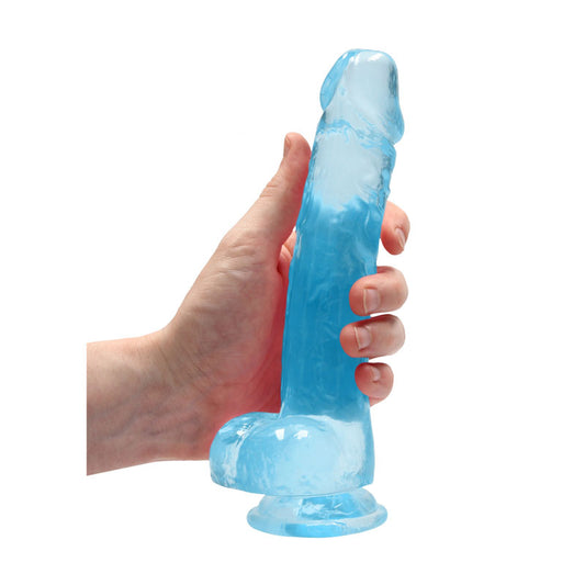 RealRock 8'' Realistic Dildo With Balls – Blue