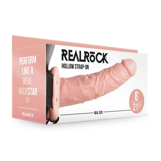 REALROCK Hollow Strap-on - 20.5 cm – Flesh