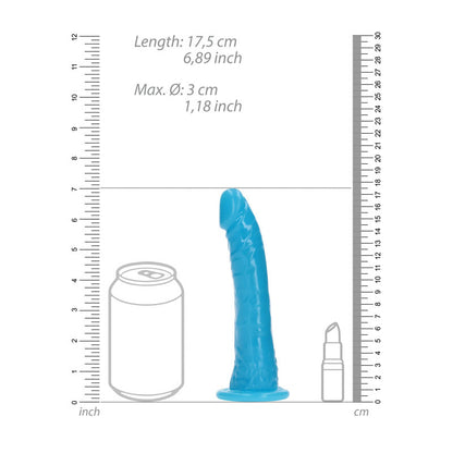 REALROCK 15.5 cm Slim Glow in the Dark Neon – Blue