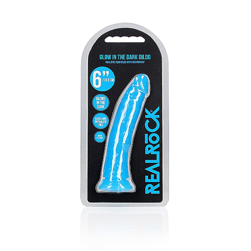 REALROCK 15.5 cm Slim Glow in the Dark Neon – Blue